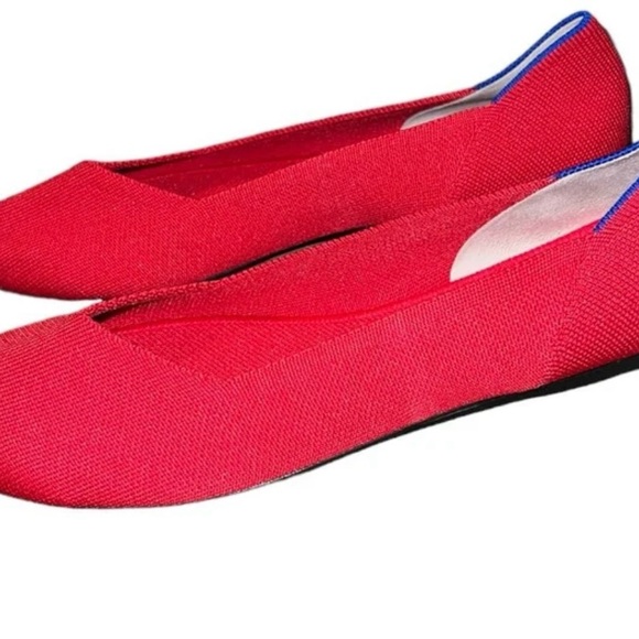 Rothy’s Scooter Bright Red Round Ballet Flats - Picture 2 of 6